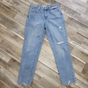 Rewash Distressed High Rise Mom Jeans Size 3/26